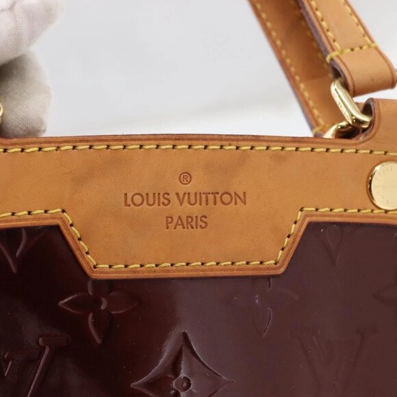 LOUIS VUITTON Monogram Vernis Blair MM Hand Bag 2way Amarante M91619 Auth 155013 - Picture 15 of 16